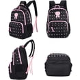 thumbnail image 2 of School bag, school backpack for girls, school bag, backpack, children's daypack, 3 parts for school and leisure, 2 of 7