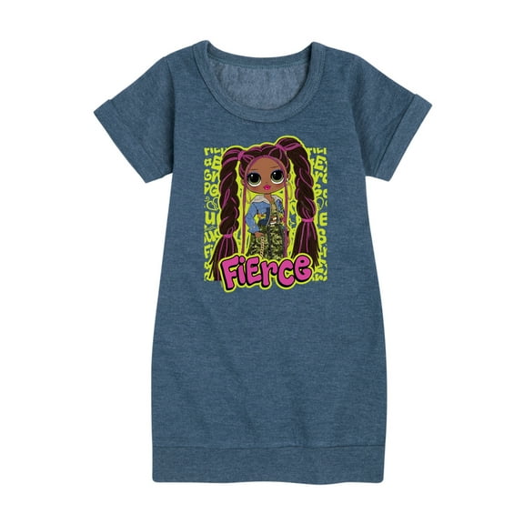 LOL OMG! Fashion Dolls - Fierce Graffiti - Toddler & Youth Girls Fleece Dress