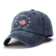 thumbnail image 2 of kaondbfi 4th of July Summer Patriotic Accessories Caps 250th Anniversary Usa Hat for Women Casual Independence Day Graphic Print Cowboy Hat Baseball Cap, 2 of 3