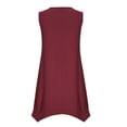 thumbnail image 5 of Diufon Summer Casual for Women Dresses Round Neck Sleeveless Dress Solid Color A-Line Lounge Dresses, 5 of 6