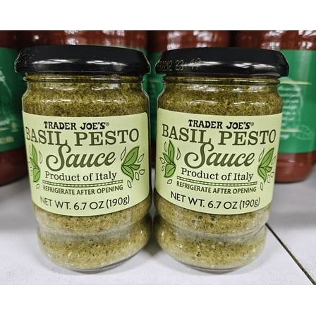 Trader Joe’s Basil Pesto Sauce 6.7oz 190g (2 Jars)