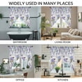 thumbnail image 3 of Purple Flowers Swag Valances for Windows, Kitchen Window Curtains Over Sink, Weeping Spring Floral Bicycle Wooden Window Treatment Curtains for Living Room/Bedroom Curtains 2 Panel Sets 36"x45", 3 of 8