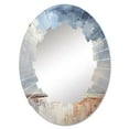 thumbnail image 2 of Designart "Clouds Landscape Canopy composition I" Landscapes Round Wall Mirror - Traditional Oval Printed Decorative Oversized Mirror - Multiple Color Options, 2 of 4