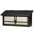 thumbnail image 1 of Americas Finest Lighting AF-32-TB-HN Raymond Horizontal Mailbox, Honey - Textured Black, 1 of 1