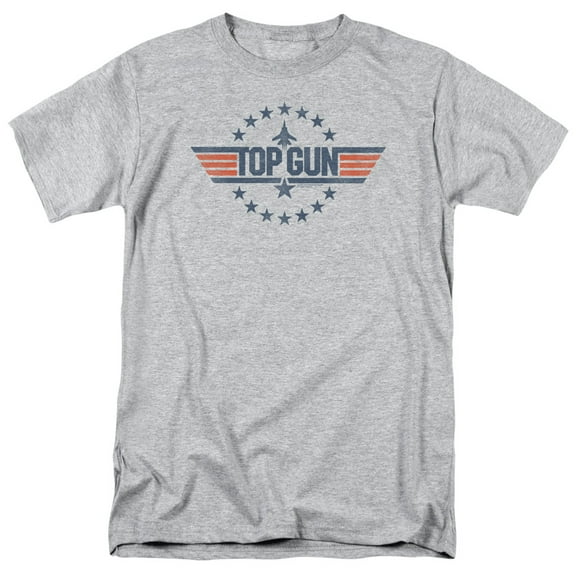 Top Gun - Star Logo - Adult Unisex Short Sleeve T-Shirt - Gray
