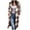 Brun, variante sur jsaierl Manteaux Décontractés pour Femmes avec Poches, Chemises Longues à Carreaux à Boutons, Vestes Cardigan, Surchemise Tartan, Manteau