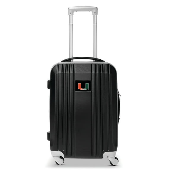 MOJO Black Miami Hurricanes 21" Hardcase Two-Tone Spinner Carry-On