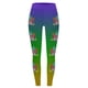 thumbnail image 3 of MKLEKYY Leggings deportivos casuales de yoga con estampado de carnaval para mujer, leggings de moda, 3 of 3