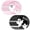 B,9 Inch, variant on ZhangC 10 Pcs Halloween Ghost Paper Plates, 7 Inch Pink Black Disposable Dinner Plates with Cute Ghost Print Design, Themed Party Tableware for Halloween Summerween Birthday Decor