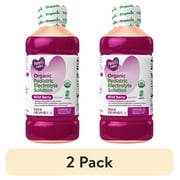 (2 pack) Parent's Choice Organic Electrolyte Solution, Wild Berry, Dye-Free, 1 Liter