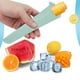 thumbnail image 3 of Molde de cubitos de hielo con tapa, bandeja de silicona para congelar, 8 colores, fácil de limpiar, multiusos para paletas heladas Yogur de chocolate, grado alimenticio, a prueba de fugas, apto para, 3 of 4