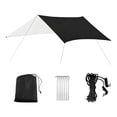 thumbnail image 1 of guohui Bâche de Tente Imperméable Drap de Sol Tapis Abri Multifonction Robuste pour Extérieur Noir, 1 of 8