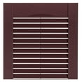 thumbnail image 2 of 15 Inch x 71 Inch Standard Louver Exterior Vinyl Window Shutters, Burgundy (Pair), 2 of 3