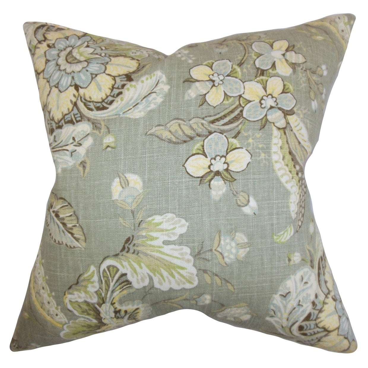 The Pillow Collection Kirrily Damask Throw Pillow Cover 