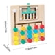 thumbnail image 2 of Tablero de rompecabezas de madera de 5 canales | Juego de caminar con cuentas multicolores | Rompecabezas de Mind Challenge | Pensamiento crítico y entrenamiento de motricidad fina | Madera duradera, 2 of 5