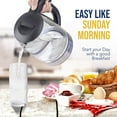 thumbnail image 2 of Stainless Steel Cordless Electric Kettle, BPA-Free Borosilicate Glass, Auto Boil-Dry Shut-Off, and LED Light for Safe and Stylish Tea Preparation, 2 of 5