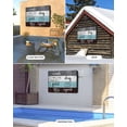 thumbnail image 2 of Outdoor TV Cover 30 to 32 Inch Weatherproof, Laundry Room Quote Waterproof TV Screen Protector for Outside Decor with Zipper and Pocket 30"L x 19"H&nbsp; , Blue White Wood Texture, 2 of 7