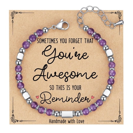 2026 Graduation Gifts for Her Girls Women, Tiny Gemstone Graduation Bracelet with Unique Cap Gift Box as Kindergarten 5th 8th Grade High School College Graduation Gifts