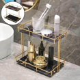thumbnail image 2 of kurtrusly Storage Rack Multi-layer Storage Box Perfume Jewellery Container Basket L Double Layer Black, 2 of 8