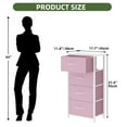 thumbnail image 5 of Uforic 4 Drawer Dresser Fabric Chest of Drawers Furniture Storage Organizer for Living Room,,Hallway, Pink, 5 of 9