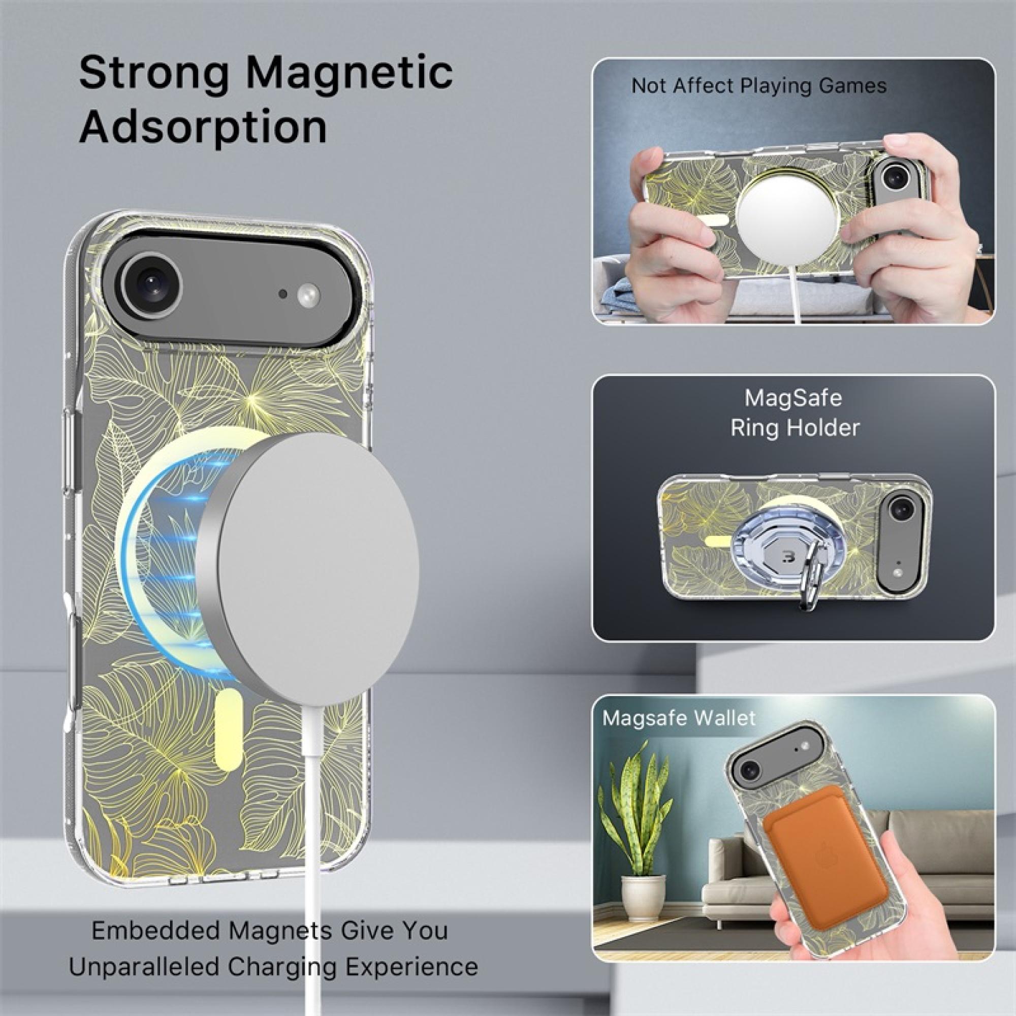 Mood Series compatiable with iPhone 17 Air Botanical Protective Case – Floral Print Lightweight Drop-Resistant Cover