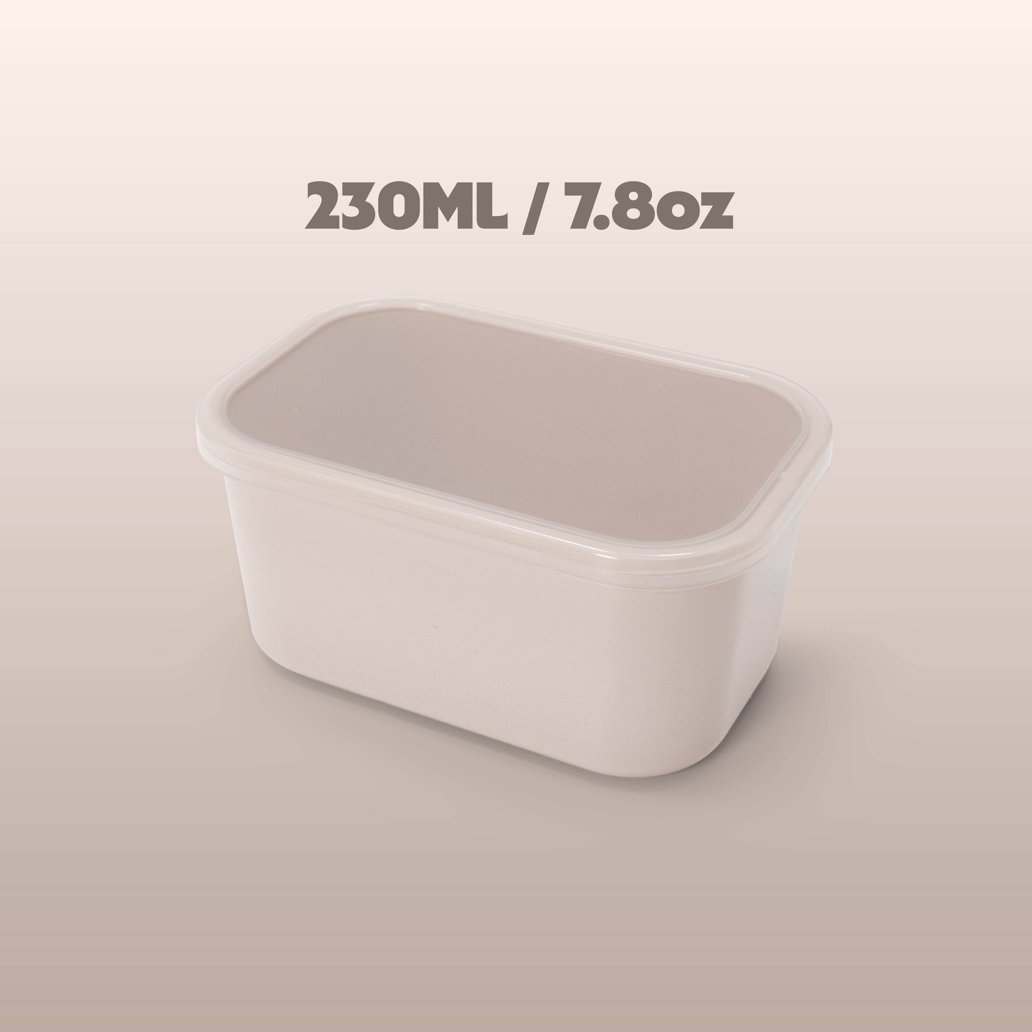 (2 pack) Cook with Color 4 Piece Snackle Box Pods with Lids, Taupe, Portable and Dishwasher Safe, Well Suited for Sauces, Snacks, and Small Lunch Items