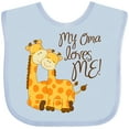 thumbnail image 3 of Inktastic My Oma Loves Me Boys or Girls Baby Bib, 3 of 4