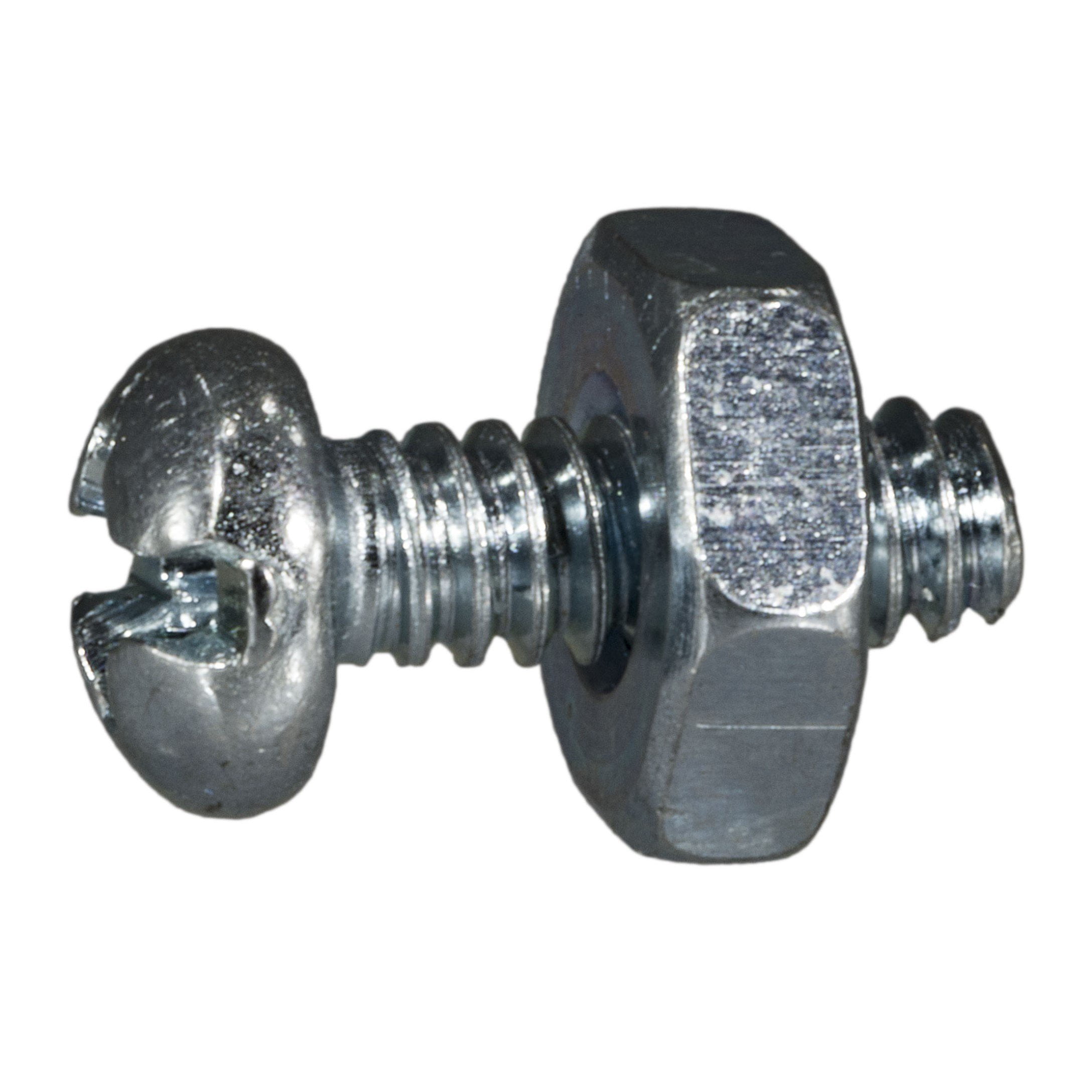 Phillips/Slot Post Nut Screw #5/16-18X3/4" 10sets Steel Zinc Combo Truss Head 