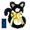 Yellow, variant on Halloween Cat Wreath 16.54", Cute Cat Halloween Tinsel Wreath with Bow Glitter, Black HalloweenWreaths for Front Door (A)