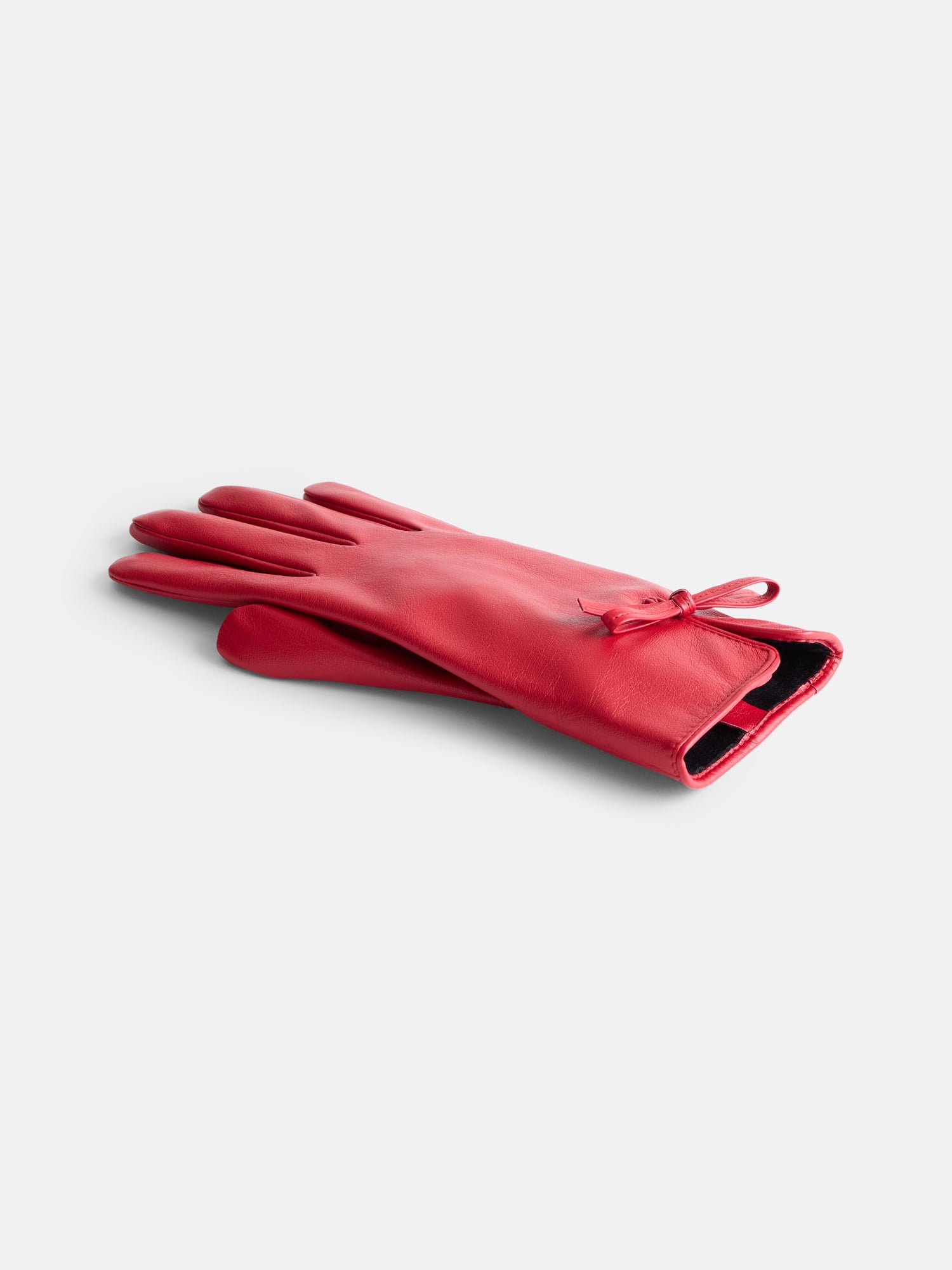 Time and Tru Women's Bow Gloves, Red, Sizes S/M-L/XL