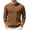 Brown, variant on Mens Polo Shirt Classic Quarter Button Sweaters Slim Fit Long Sleeve Knitted Golf Shirts