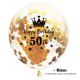 thumbnail image 5 of 15 globos de látex con confeti y estampado de números para cumpleaños., 5 of 5
