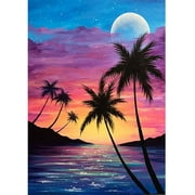 DIY 5D Diamond Painting Beach Kits for Adult, Arts and Crafts for Kids 12x16 Inch