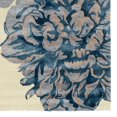 thumbnail image 3 of Aspire Wool Floral Ivory & Navy 2' x 3' Accent Rug, 3 of 5