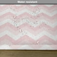 thumbnail image 6 of Ambesonne Pink Place Mats Set of 4, Zigzag Chevron Grunge, Standard Size, Rose Pale Pink White, 6 of 6