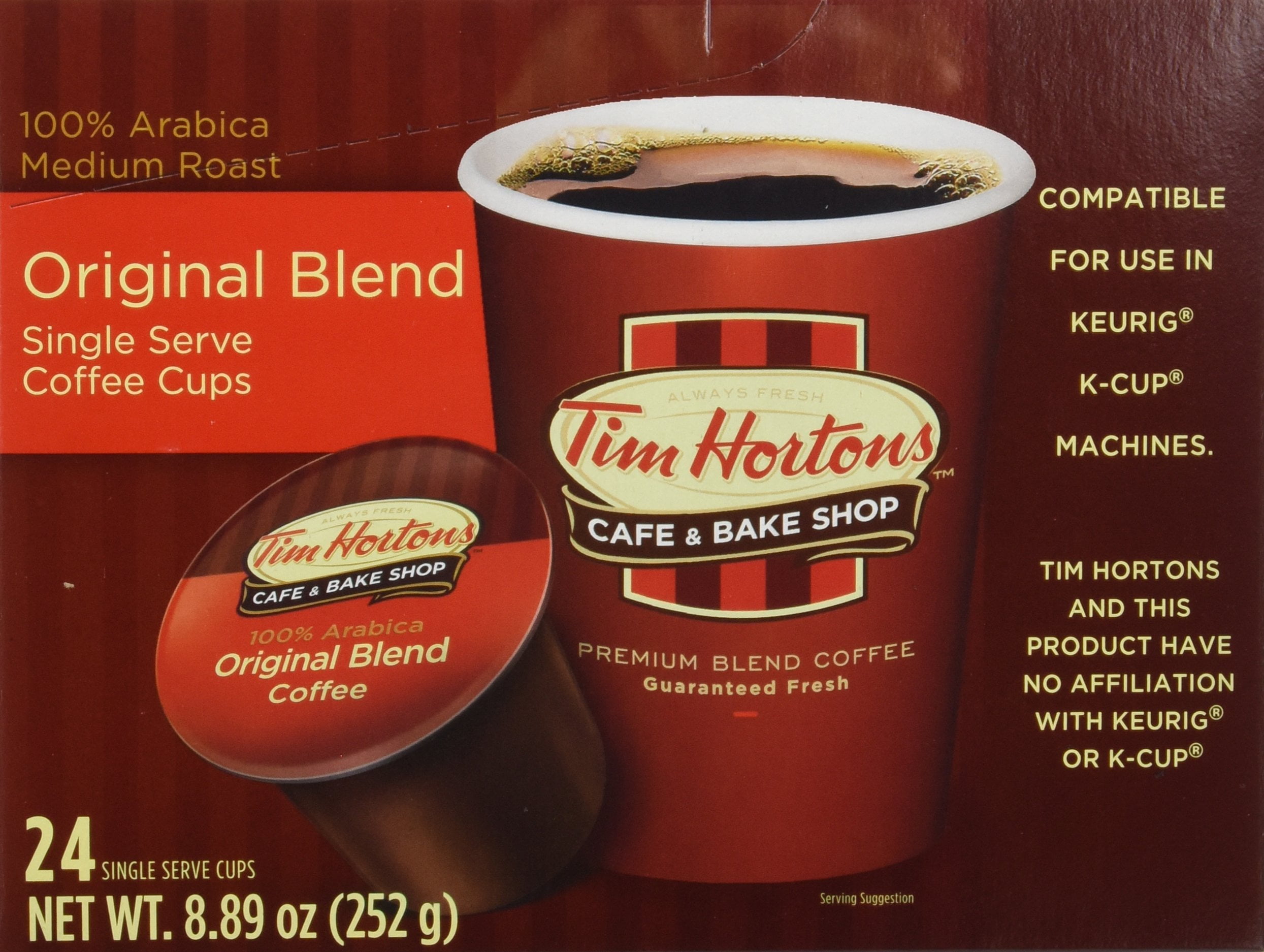 Tim Hortons Single Serve Coffee 96 Count Original Blend