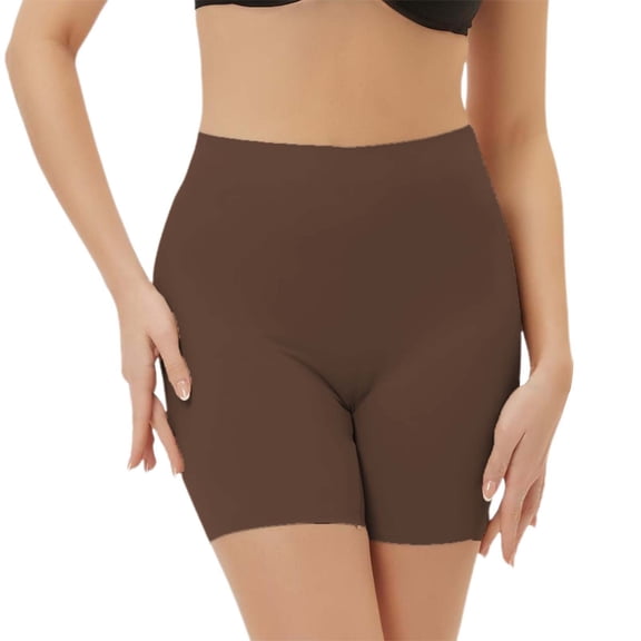 LEKODE Biker Shorts Womens Running Shorts Butt Lifting Leggings Swim Shorts Women Tummy Control Board Shorts Dance Shorts High Waisted Shorts Running Shorts for Women Stretch Shorts Brown M