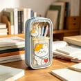 thumbnail image 6 of High Capacity Pencil Case, Aesthetic Big Pencil Bag Pouch Box Organizer Pen Case with Zipper, Kawaii Stationery Storage and Organizer, Classroom Office Supplies for Teen and Adult, 6 of 6