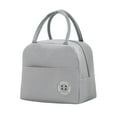 thumbnail image 1 of Binwennn Portable Bento Bag Thermal Bag Lunch Bag Lunch Bag With Rice Bag Lunch Storage Bag Work School Solid Color 600D Material Divided Food Storage Containers Small Food Containers with Lids, 1 of 7