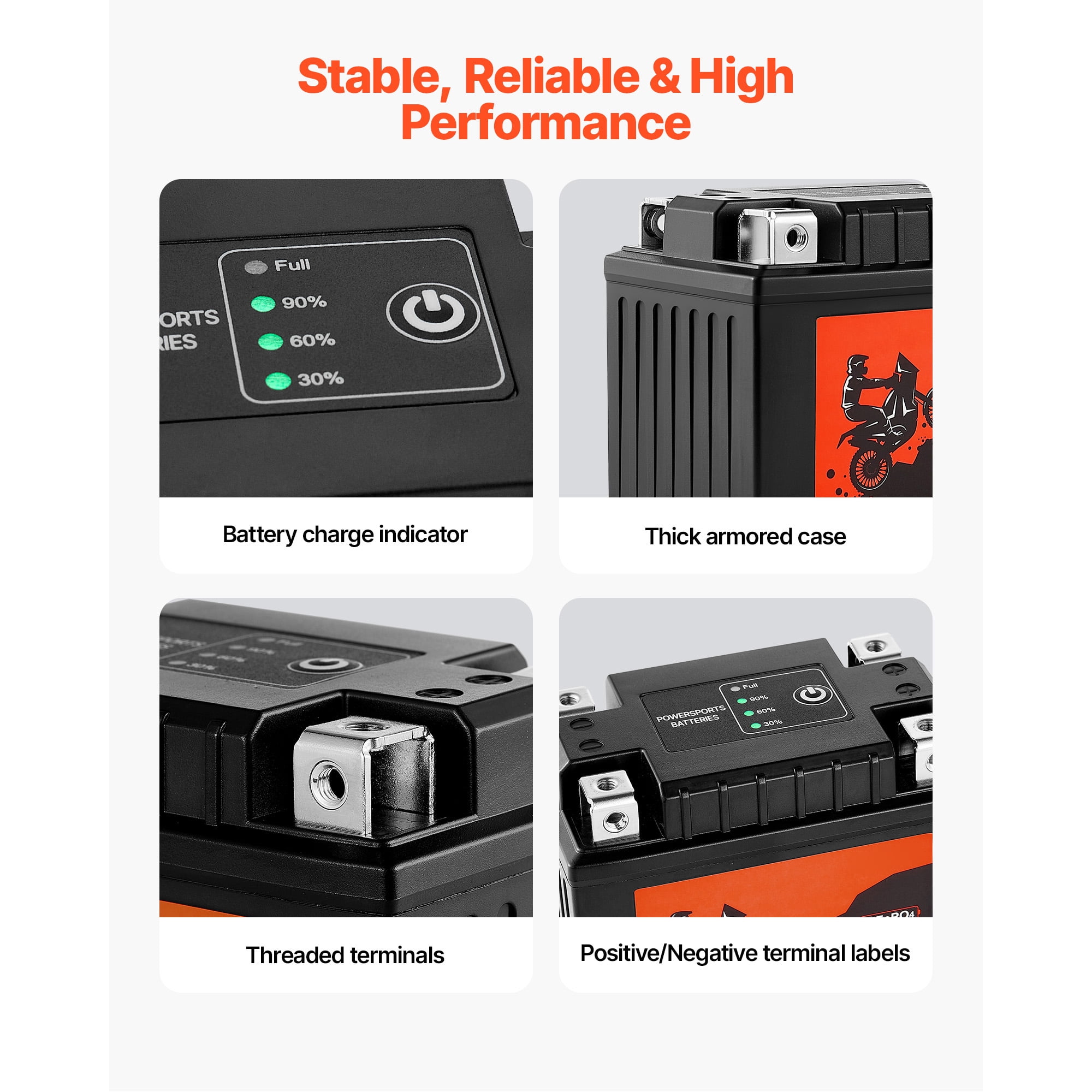 KFFKFF 12V 2Ah LiFePO4 Lithium Powersports Battery, Pre-Charged and Maintenance-Free, Suitable for Motorcycles, ATVs, Jet Skis, Scooters, UTVs, and Other Vehicles