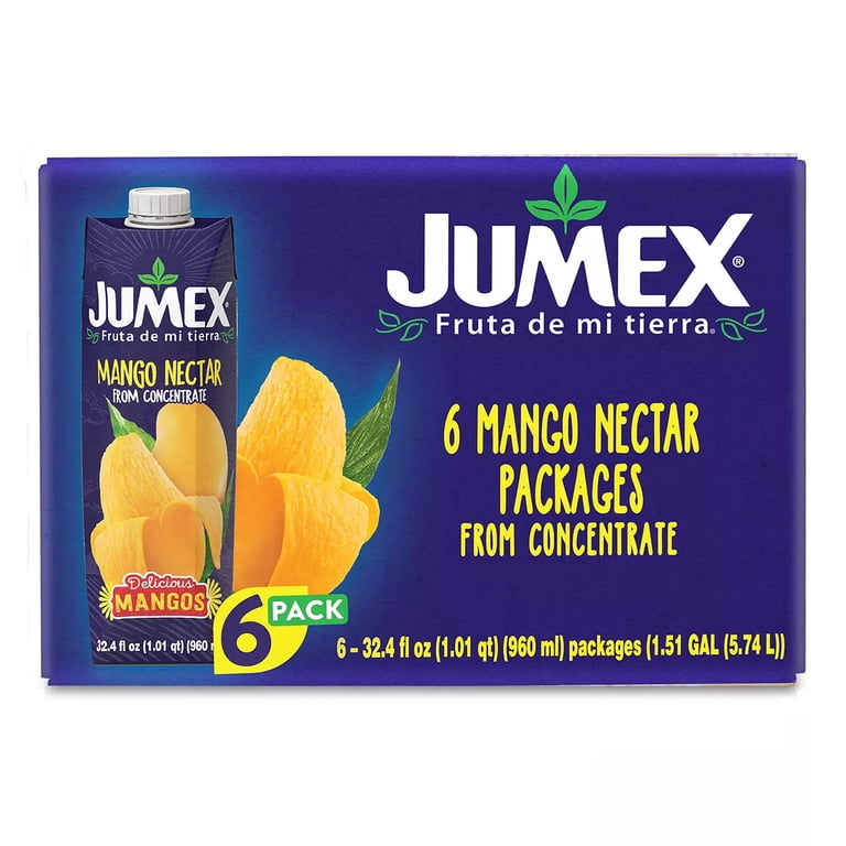 Jumex Prism Mango, 32 Fluid Ounce (Pack of 6) - Walmart.com
