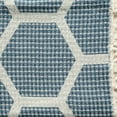 thumbnail image 4 of Ox Bay Blue Honeycomb Hexagon Ultra-Soft Turkish Cotton Adult Throw Blanket, 50" x 60', 4 of 10
