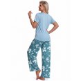thumbnail image 4 of DAKIMOE Womens Pajama Sets 2 Piece Sets for Women Summer Sets Short Sleeve Pajamas Lounge Set Casual Sleepwear Loungewear PJS, S-XXL, 4 of 9
