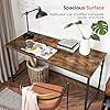 thumbnail image 3 of VASAGLE 55.1-Inch Computer Writing Desk, Home Office Small Study Workstation, Industrial Style PC Laptop Table, Steel Frame, 3 of 5