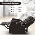 thumbnail image 6 of Costway Recliner Chair Lounger Single Sofa Home Theater Seating w/Footrest Brown, 6 of 11