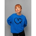 thumbnail image 2 of Heart Of Butterflies Sweatshirt Women -Smartprints Designs, Female XX-Large, 2 of 4