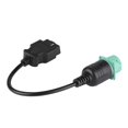 thumbnail image 2 of Qiilu Adaptador de Cable de escáner de diagnóstico de camión de 9 Pines a 16 Pines OBD2 para Motor diésel Cummins EOTVIA No, 2 of 6
