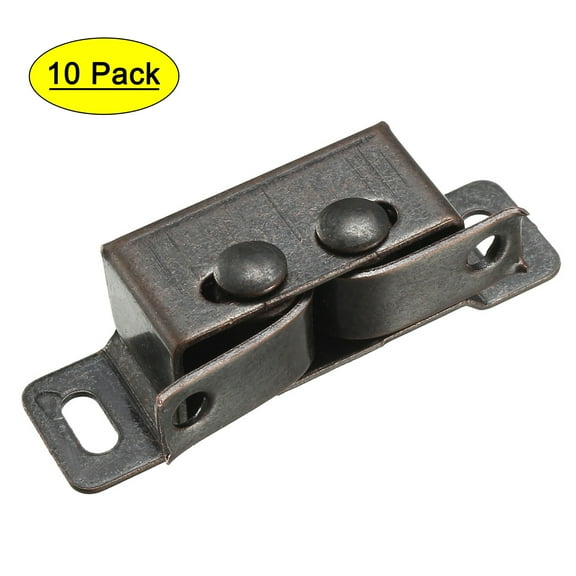 Uxcell Wardrobe Door Double Ball Roller Catch Latch Iron Copper Tone 10 Pack