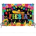 thumbnail image 5 of Mexican Fiesta Backdrop Mexican Party Decorations Mexican Banners for Fiesta Colorful Paper Flowers Mexican Birthday Background Photo Booth Props, 5 of 5