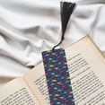 thumbnail image 6 of Kdxio Dinosaur Flowers Print Metal Tassel Bookmarks,Perfect Gift for Art Lovers and Bookworms Metal Bookmarks for Women, 6 of 8